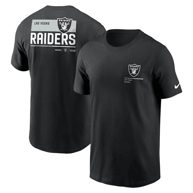 Men's Las Vegas Raiders Black Team Incline T-Shirt Men's Las Vegas Raiders Black Team Incline T-Shirt